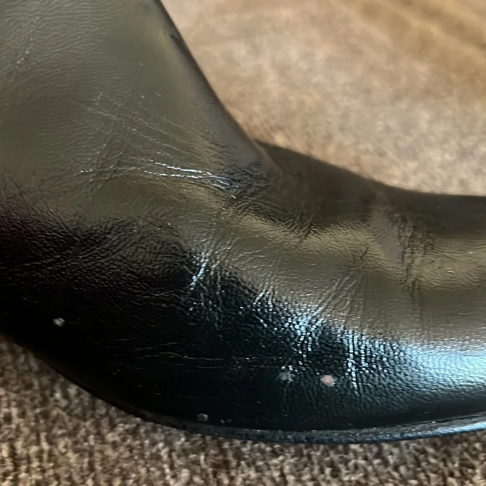 Romika Black Vintage Women’s Leather Ankle Bootie‎ Size 10